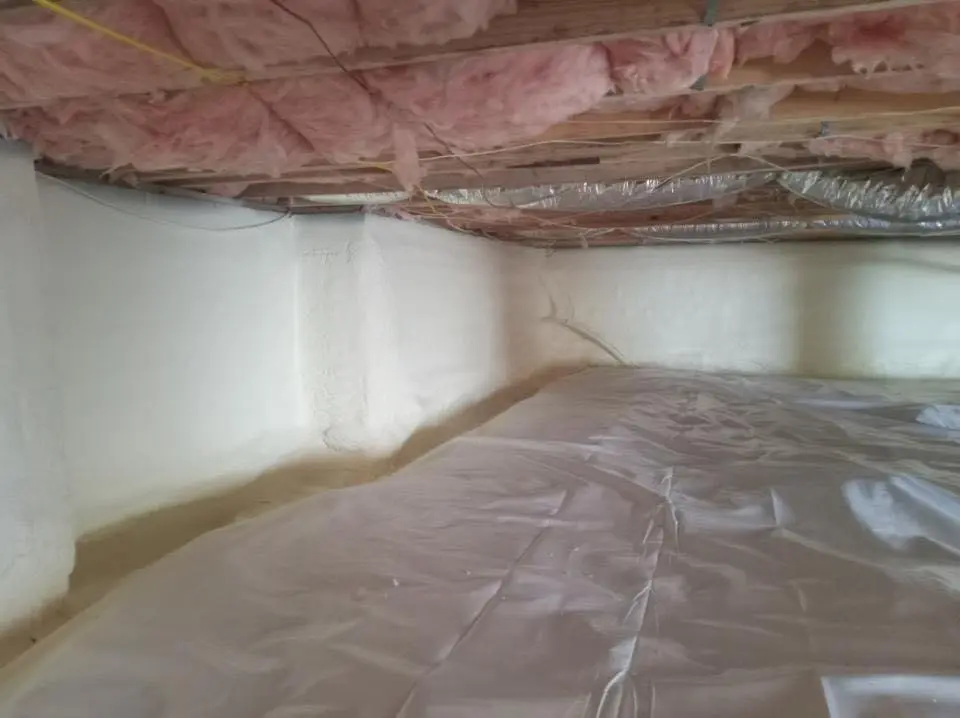 Crawl space encapsulation with closed-cell spray foam for Roof Maintenance in Tipp City